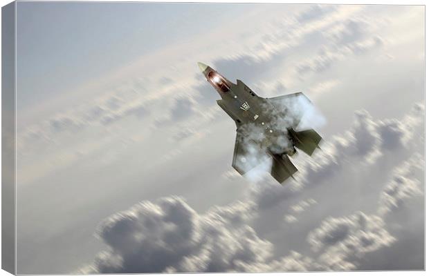 F-35 Climb Canvas Print by J Biggadike