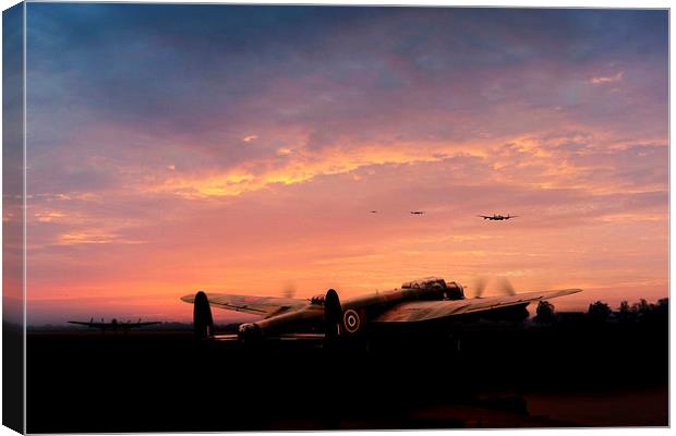 Lancaster Dispersal Canvas Print by J Biggadike