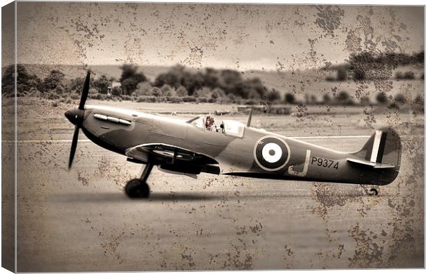 Spitfire Mk1A Canvas Print by J Biggadike