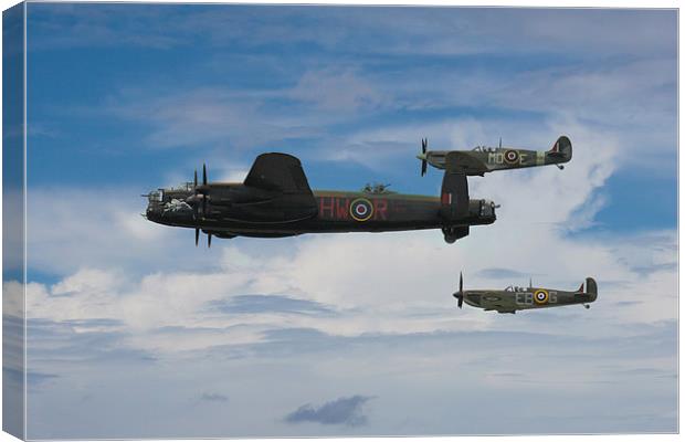 The Battle of Britain Memorial Flight Canvas Print by J Biggadike