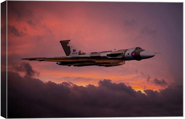 XH558 Sunrise Canvas Print by J Biggadike