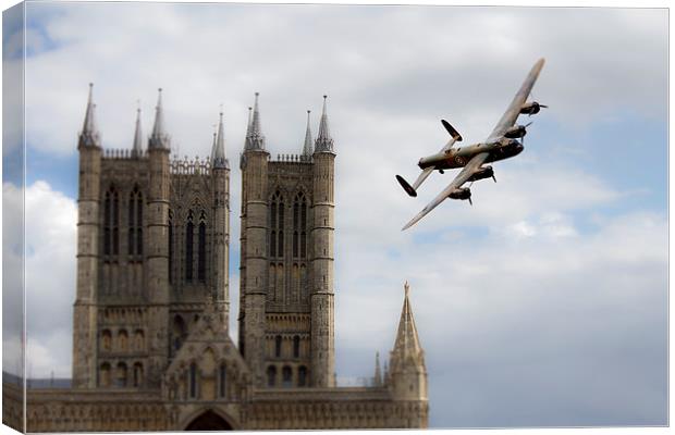 Lancaster City Of Lincoln  Canvas Print by J Biggadike