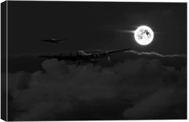 Bombers Moon  Canvas Print by J Biggadike