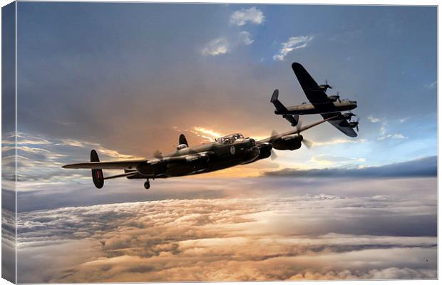 Lancaster Duo  Canvas Print by J Biggadike