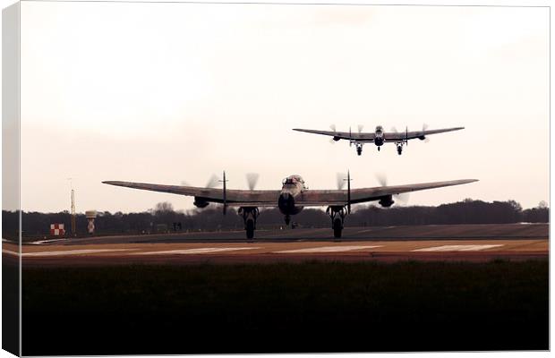 Lancasters Go Canvas Print by J Biggadike