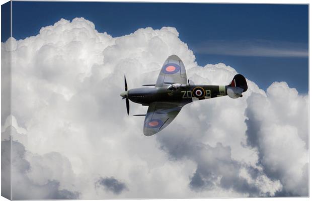 Spitfire Mk IXB  Canvas Print by J Biggadike