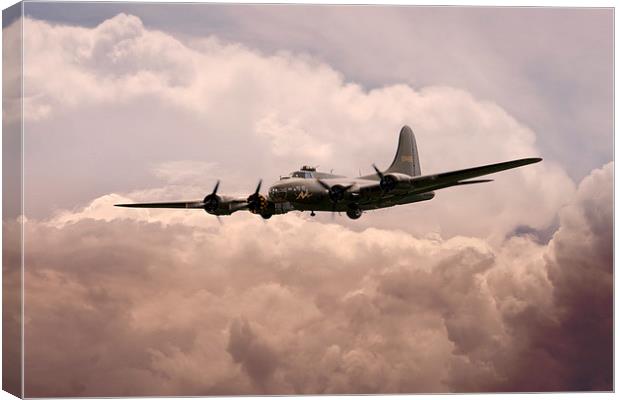 Warbirds - Flying Fortress  Canvas Print by J Biggadike