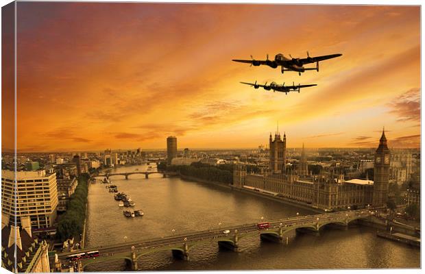 Lancs Visit London  Canvas Print by J Biggadike