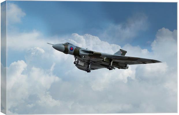 XH558 Vulcan  Canvas Print by J Biggadike