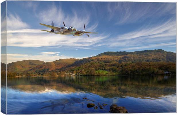 Mosquito Skimming The Water Canvas Print by J Biggadike