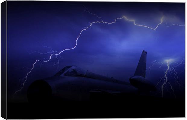 Lightning Strike  Canvas Print by J Biggadike