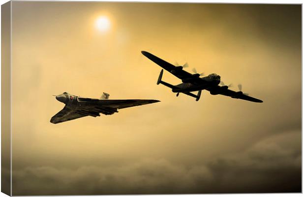 Avro Legends - orange Canvas Print by J Biggadike