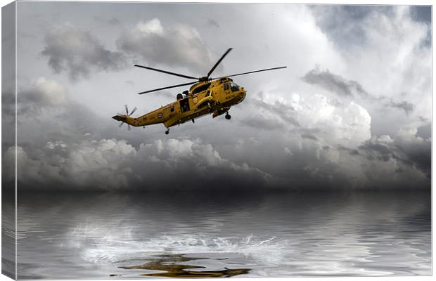 Sea King Storm  Canvas Print by J Biggadike