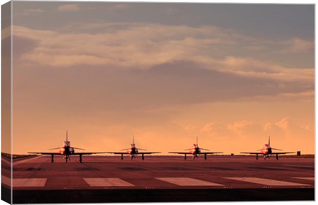 Reds Line Up  Canvas Print by J Biggadike