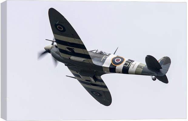 Spitfire BBMF AB910 Canvas Print by J Biggadike