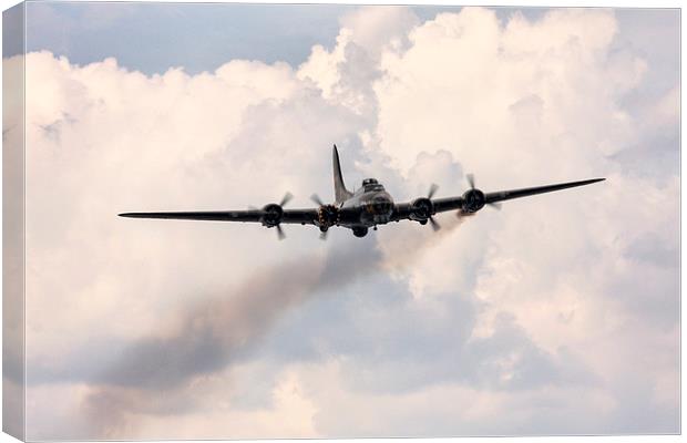 Sally B Trailing Smoke  Canvas Print by J Biggadike