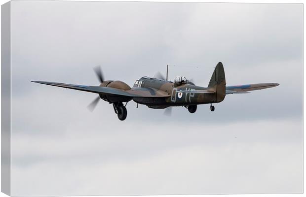 Bristol Blenheim Mk1 G-BPIV  Canvas Print by J Biggadike