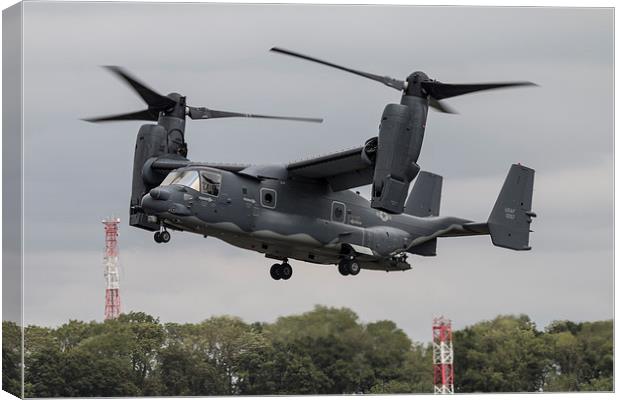 US CV-22 Osprey Canvas Print by J Biggadike