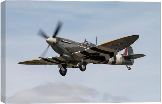 Spirit of Kent Spitfire Canvas Print by J Biggadike