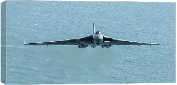 Vulcan In From The Sea Canvas Print by J Biggadike