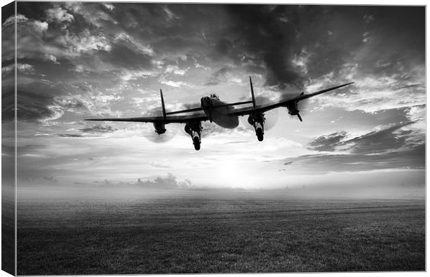 In For A Rough Landing Canvas Print by J Biggadike