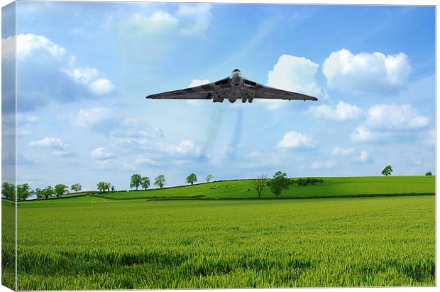 Vulcan Bomber Gods Country Canvas Print by J Biggadike