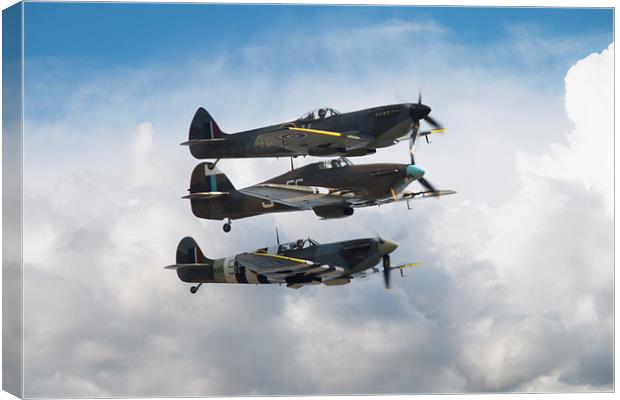 Battle of Britain Fighters Canvas Print by J Biggadike