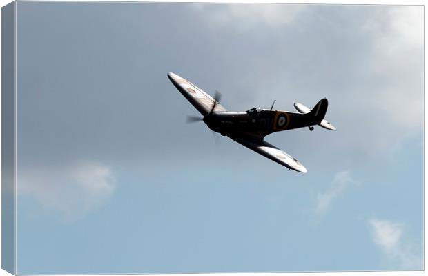 Backlit Spitfire Canvas Print by J Biggadike