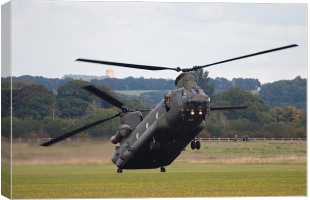 Chinook Wheelie Canvas Print by J Biggadike