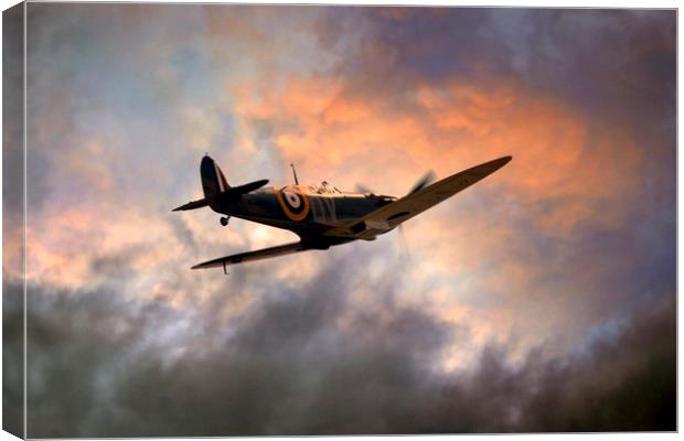 The Spitfire Canvas Print by J Biggadike