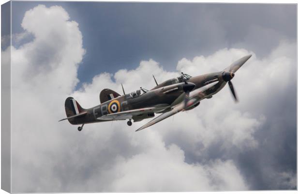 Spitfire & Hurricane Canvas Print by J Biggadike