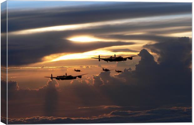 With The Bombers Canvas Print by J Biggadike