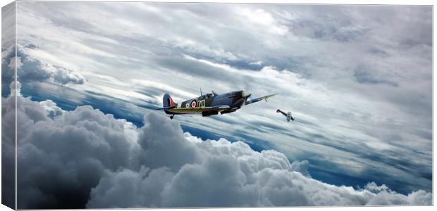 Fly With A Spitfire Canvas Print by J Biggadike