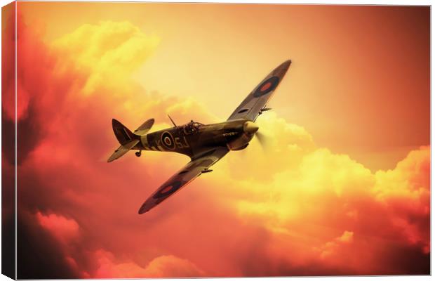 Spitfire Canvas Print by J Biggadike