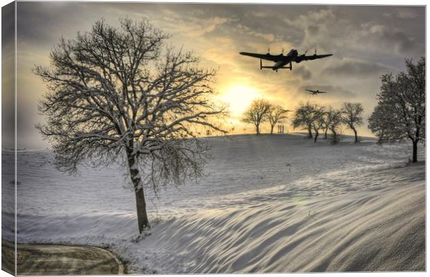 Winter In Bomber Country Canvas Print by J Biggadike