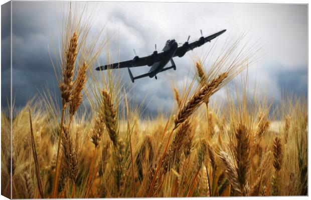 Over The Wheat Fields Canvas Print by J Biggadike