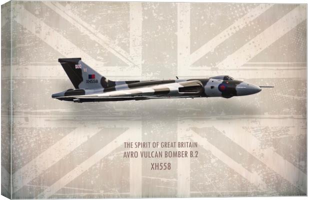 Avro Vulcan Bomber XH558 Canvas Print by J Biggadike