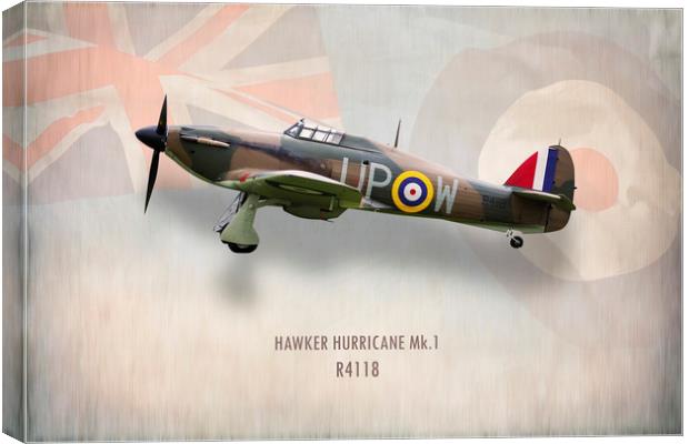 Hawker Hurricane Mk1 R4118 Canvas Print by J Biggadike
