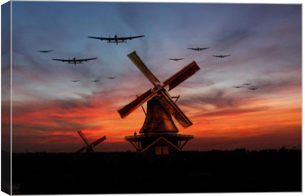 The Bombers Are Coming Canvas Print by J Biggadike