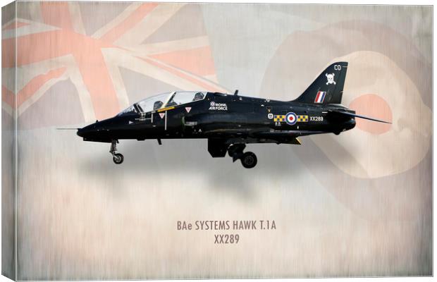 RAF Hawk T.1A XX289 Canvas Print by J Biggadike