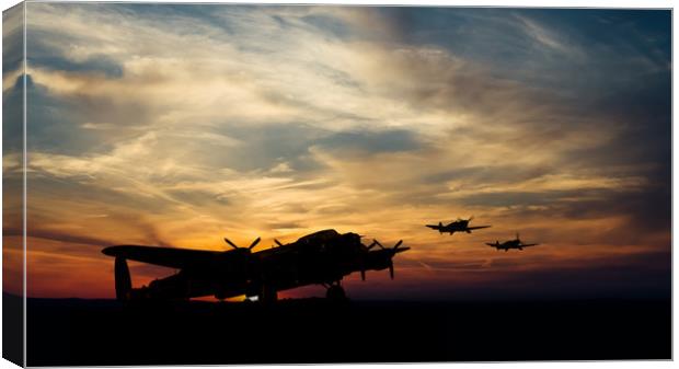 Warbird Silhouettes Canvas Print by J Biggadike