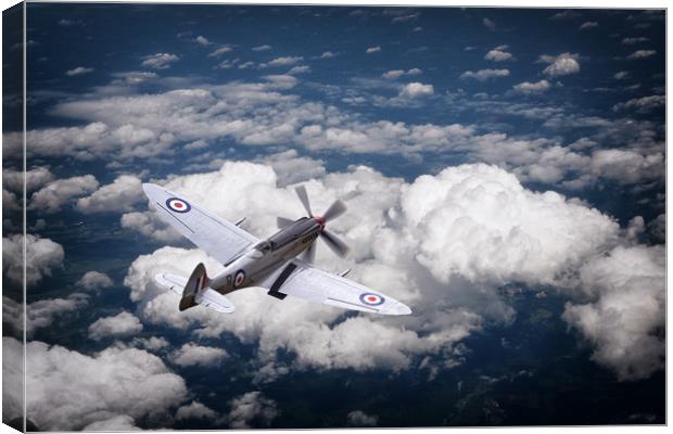 28 Squadron Spitfire Canvas Print by J Biggadike