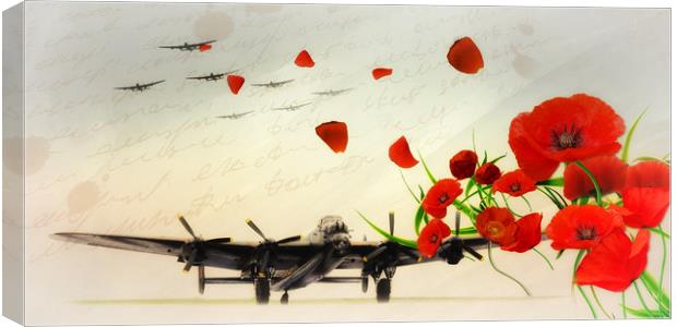 Bomber Command - Lancaster Canvas Print by J Biggadike