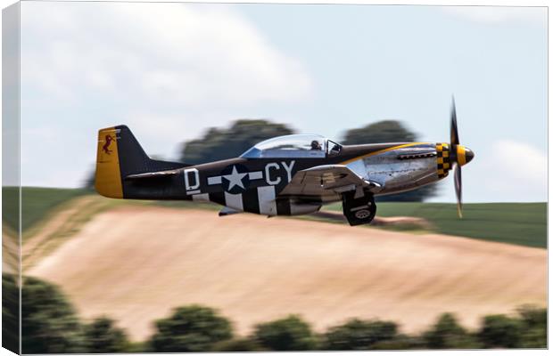 Mustang 'Miss Velma' Canvas Print by J Biggadike