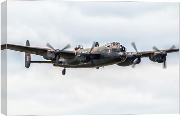 Lancaster Bomber The City Of Lincoln Canvas Print by J Biggadike