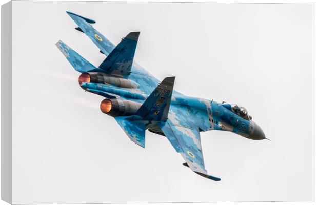 SU-27 Flanker Canvas Print by J Biggadike