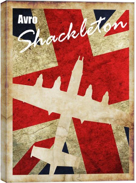 Avro Shackleton Vintage poster Canvas Print by J Biggadike