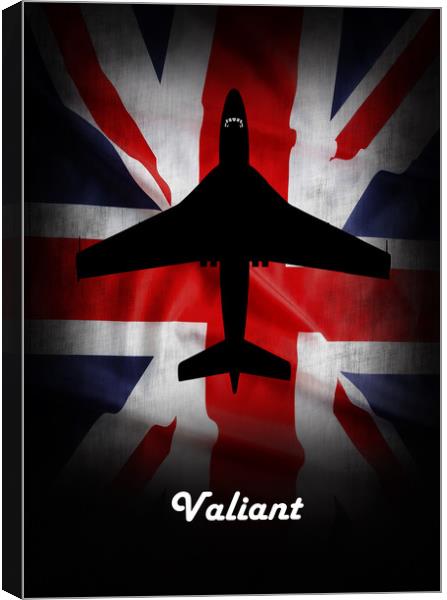 Vickers Valiant Union Jack Canvas Print by J Biggadike