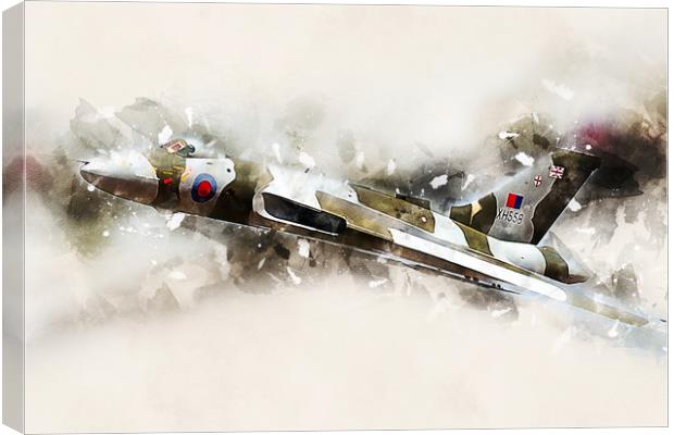 Vulcan Bomber - Painting Canvas Print by J Biggadike