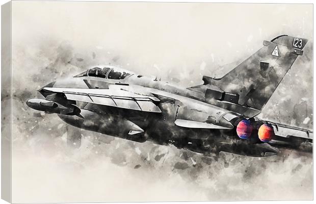 RAF Tornado - Painting Canvas Print by J Biggadike